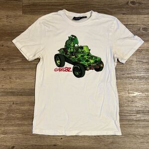 Gorillaz Shirt Mens White Green Adult